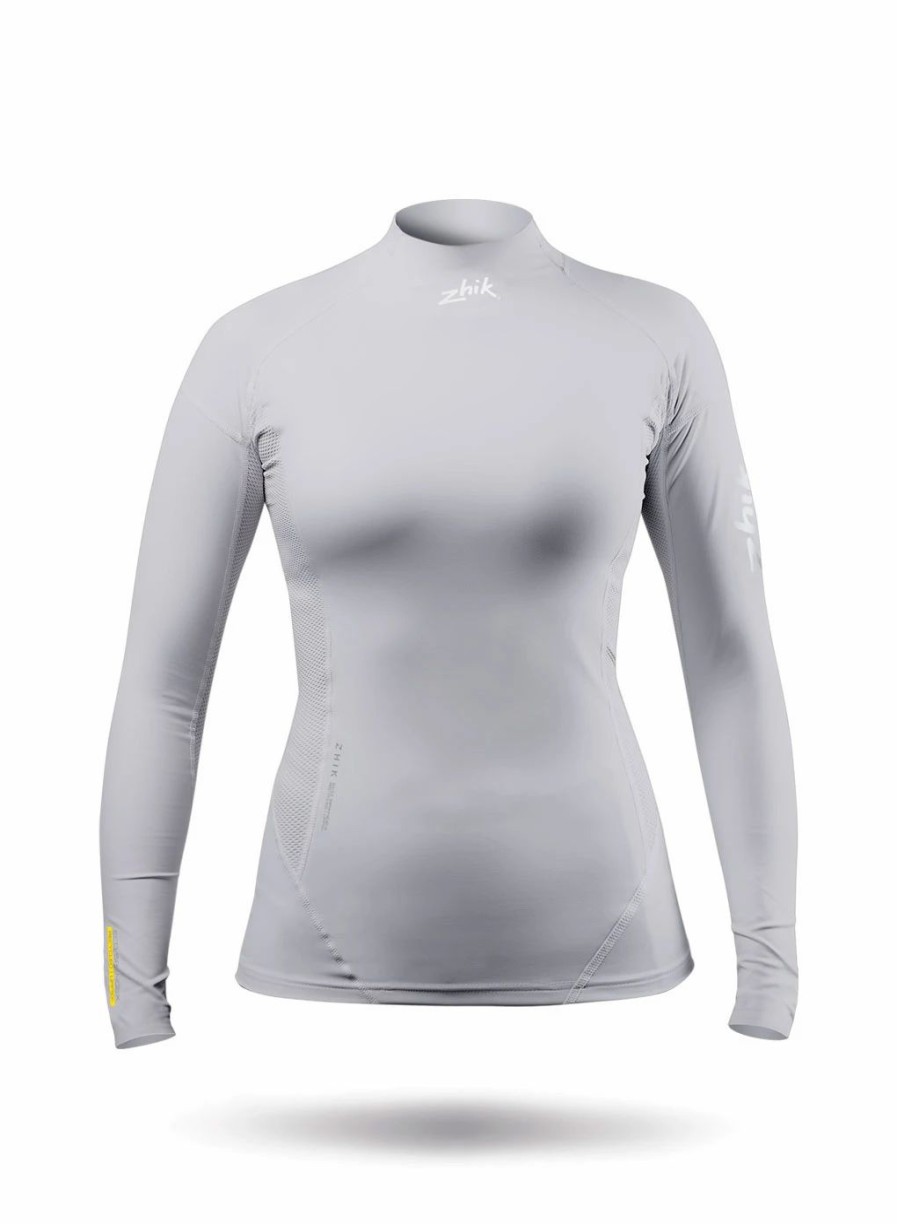 Technical Tops * | Womens Platinum Eco Spandex Long Sleeve Top