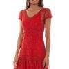 Dresses * | Scully Womens Sunset Nylon Lace S/S Dress