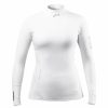 Technical Tops * | Womens White Eco Spandex Long Sleeve Top