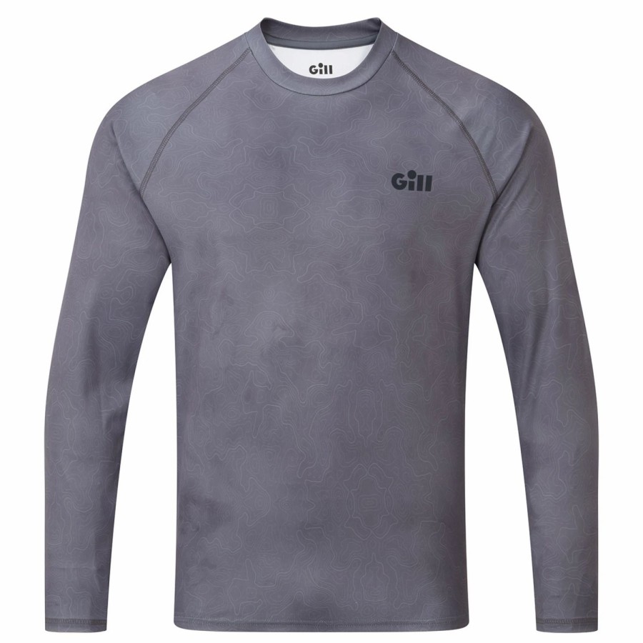 T-Shirts * | Xpel Tec Long Sleeve Top In Pewter Camo