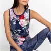 Tees & Tanks * | Rose Patch Crossover Tank Multi