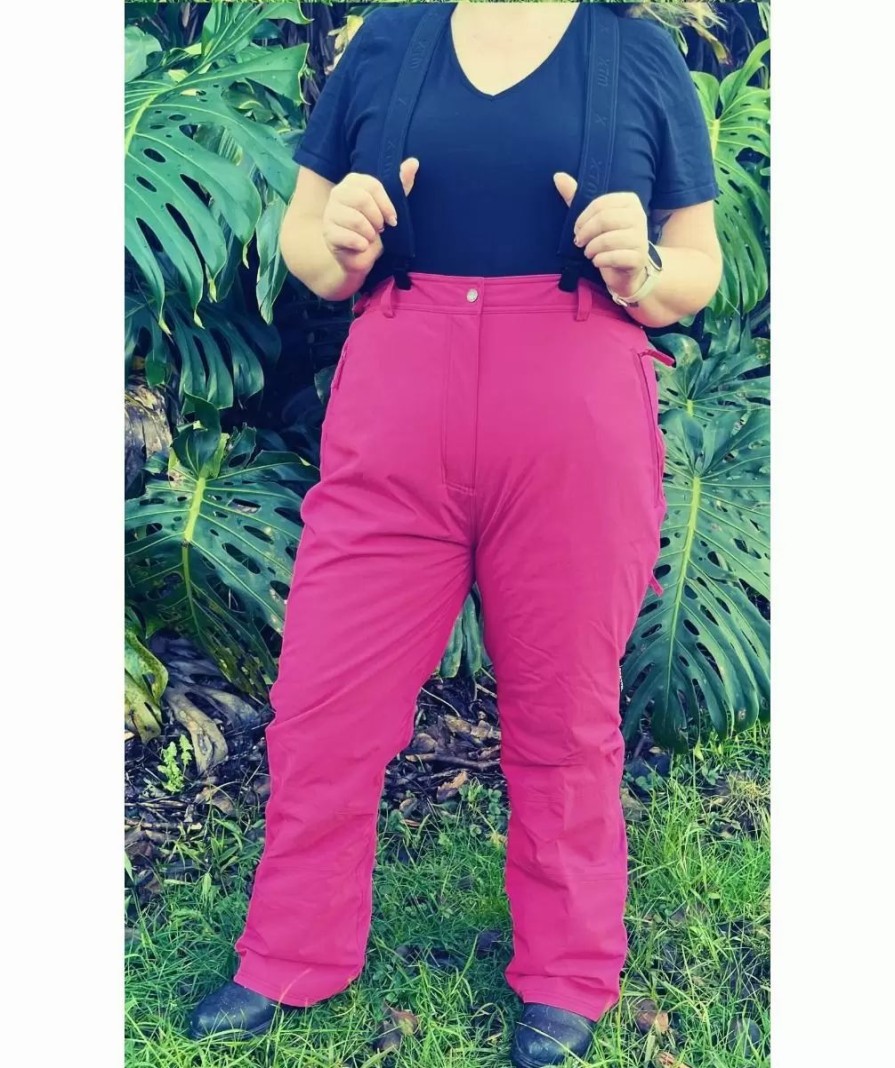 Pants * | Cartel Canada Stretch Ski Pants Pink Sizes 22-28