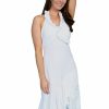 Dresses * | Scully Cantina Collection Halter Dress White 100% Cotton Ruffled