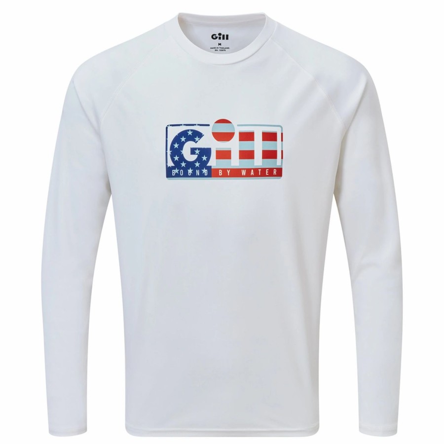 T-Shirts * | Xpel Tec Long Sleeve Top In White