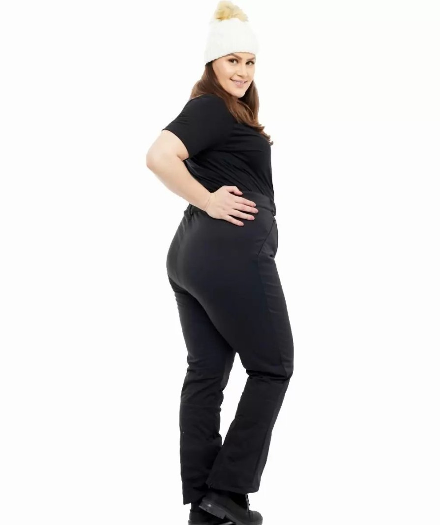 Pants * | Pure Snow Pure Lapland Softshell Stretch Ski Pant Black Extra Short, Short, Regular & Long 18-30