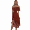 Dresses * | Scully Womens Ginger 100% Cotton Oversize Lace S/L Dress