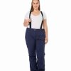 Pants * | Raiski Savona R+ Womens Plus Size Ski Pants Navy Sizes 16-18