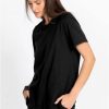 Tees & Tanks * | Short Sleeve Crew Neck Layering Tee Black