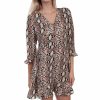 Dresses * | Scully Womens Python Polyester S/S Dress