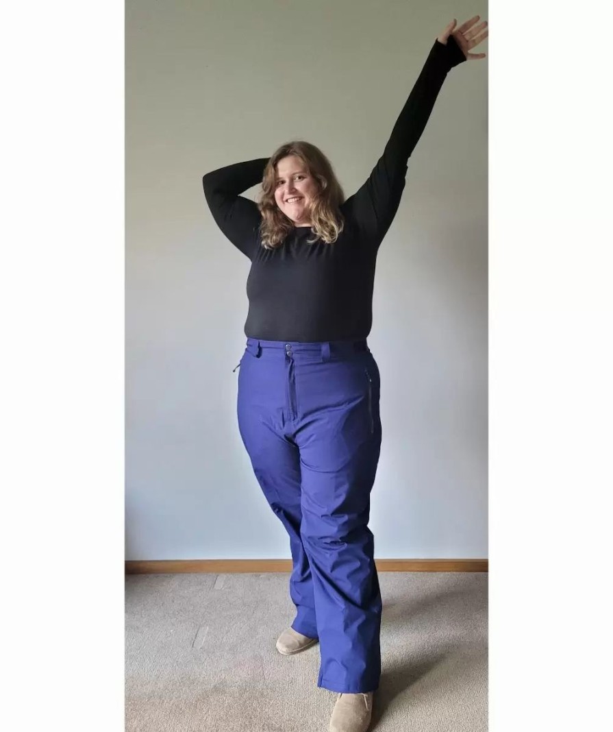 Pants * | Cartel Arctic Stretch Women'S Snow Pant Blueberry Navy Short Sizes 3Xl-8Xl