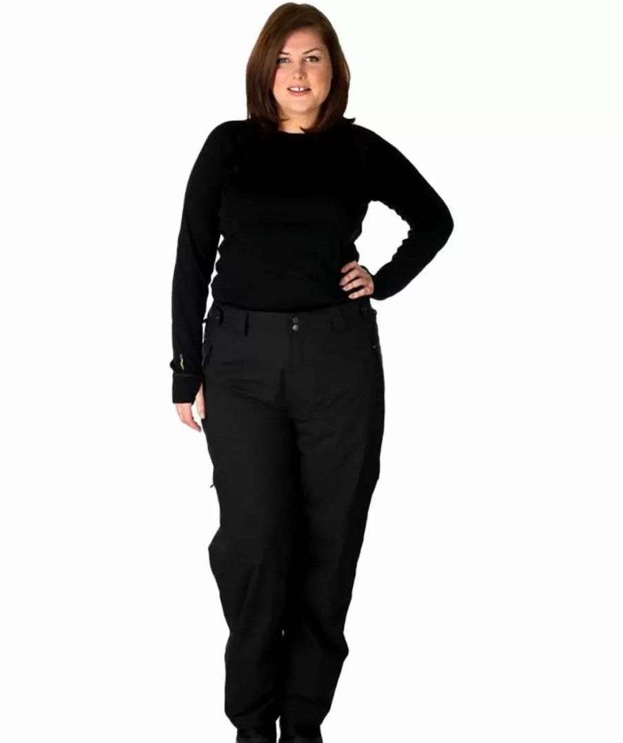 Pants * | Cartel Kiroro Stretch Ski Pants Black Unisex 3Xl-9Xl