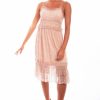 Dresses * | Scully Womens Rose Polyester Tiered Lace S/L Dress