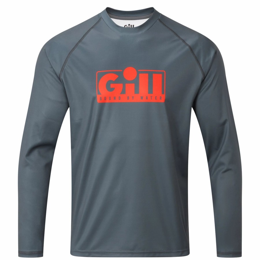 T-Shirts * | Xpel Tec Long Sleeve Top In Pewter